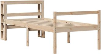 vidaXL Cama Personas Mayores Con Cabecero Madera Maciza Pino 75x190 Cm Vidaxl