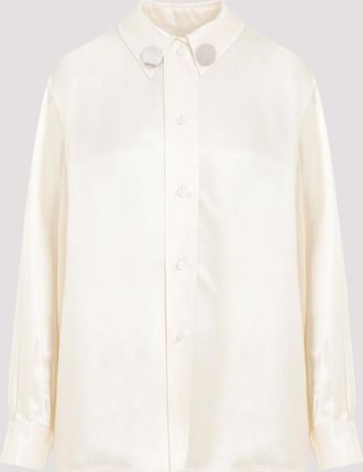 Jil Sander Beige Satin Shirt