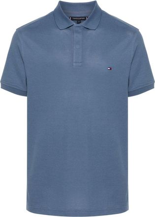 Tommy Hilfiger logo-embroidered polo shirt - men - Cotton/Polyester - M - Blue