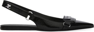 Courrèges Pumps Racer con cinturino posteriore - Nero
