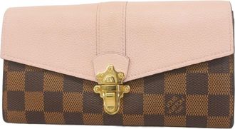 Louis Vuitton Ebene Magnolia Long Wallet (Bi-Fold) (Pre-Owned)
