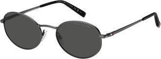Tommy Hilfiger TH 2219/S Kj 1(Ir) Zonnebril - unisex - Zonnebrillen - Grijs - 55 MM - Accessoires