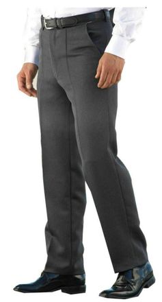 Carabou Mens Trousers Cavalry Twill Soft Heavy/Thick Polyester FA/MID GFLY (36 31, Mid Grey)