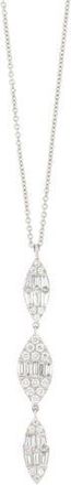 Bony Levy Mika Three Marquise Diamond Cluster Pendant Necklace in 18K White Gold at Nordstrom Rack