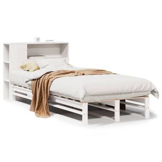 Berkfield Home Bookcase Bed without Mattress White 75x190 cm Small Single Solid Wood