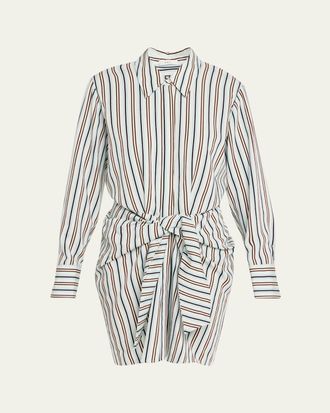 A.L.C. Mia Striped Mini Shirtdress