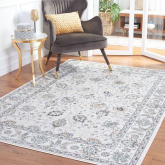 Safavieh Bel Air Machine Made Area Rug, Grey / Beige Traditional Style Easy Care