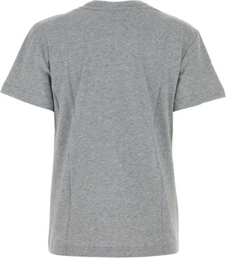 A.P.C. Womens Standard T-Shirt Gray Cotton Organic