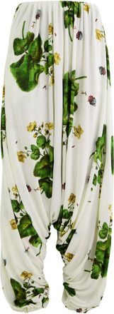 Loewe Womens Printed Draped Jersey Trousers UK8/S - Multi Print - 36 (UK8 / S)