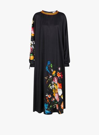 Dries Van Noten Floral-Print Dress - Black