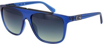 Guess Blauwe RVS Zonnebril