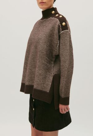 Claudie Pierlot Pull maille bicolore