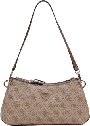 Guess Handtas met rits en binnenzak - Dames - Schoudertassen - Beige - ONE Size - Tassen