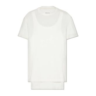 Maison Margiela T-Shirts, female, White, Size: M Cotton T-shirt