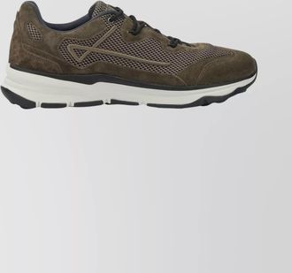 Herno leather low-top sneakers