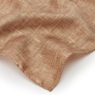Oliver Brown Plain Silk Handkerchief - Beige