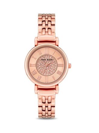 Anne Klein Classic Rose Gold-tone Dial Ladies Watch AK/3872RGRG
