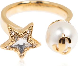 Jimmy Choo London Ster Parel Ring - Dames - Ringen - Geel - S - Accessoires
