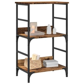Berkfield Home Book Cabinet Old Wood 50x33x82 cm Engineered Wood in Brown | Size: 50 x 33 x 82 cm