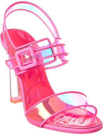 Christian Louboutin Loubi Duniss 100 Vinyl & Leather Sandal