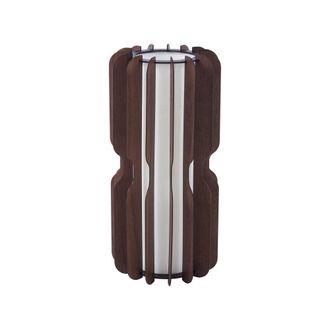 Lucande L&aacute;mpara de pie de Madera Marr&oacute;n