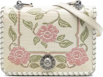 Miu Miu Pre-owned Miu Miu Goatskin Madras Floral Embossed Crossbody Ladies 0BVTZC6FLG4O86G0