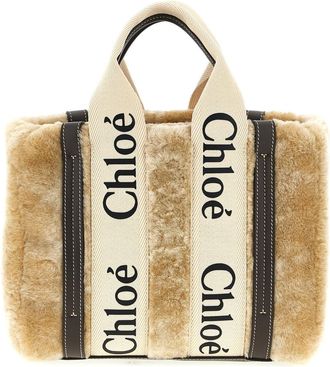 Chloé Beige Woody Small Tote