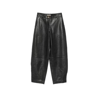 Sessun Carlea Broek - Dames - Broeken - Zwart - Maat: XS Leer
