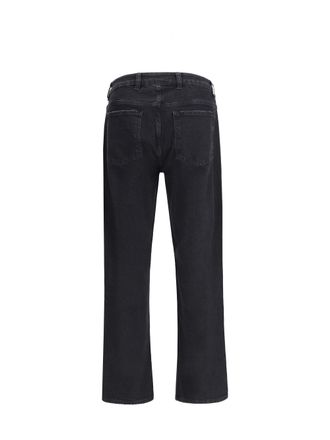Represent Mens R2 Straight Leg Jeans Black Cotton