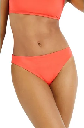 Vitamin A Cali High Cut Bikini Bottoms in Coral at Nordstrom, Size X-Small