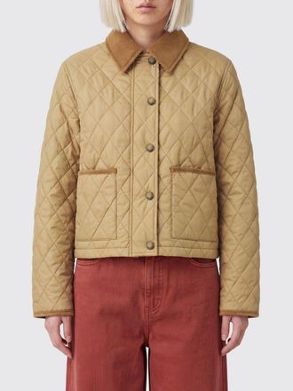 Burberry Quilted Short Jacket in Nylon with Velvet Collar and Check Lining