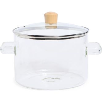 Enchante Home Glass Pot with Lid in 3.5 at Nordstrom Rack