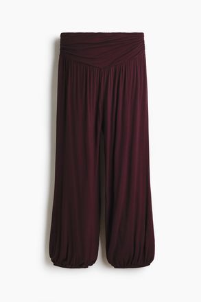H&M Ballonhose aus Viskose - Dunkles Pflaumenlila