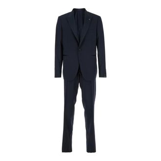 Tagliatore Heren, Pakken, Blauw, Maat: 2XL Wol