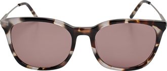 DKNY Dames Vierkante Zonnebril met Metalen Pootjes DK708S N