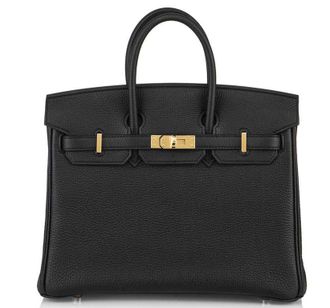 Herm&egrave;s Herm&egrave;s 30cm Noir Veau Togo Birkin with Gold Tone Hardware