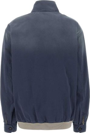 Miu Miu Womens Cotton Twill Jacket Navy