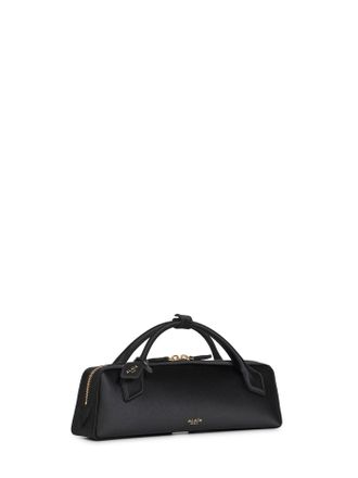 Alaia Womens Clutch Le Teckel Black Silk Handbags Hand Bags