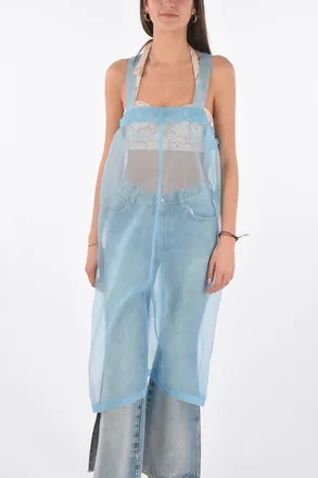 Maison Margiela MM0 vestito shift trasparente senza manica Maison Margiela