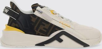 Fendi Sneakers Flow Fendi in pelle e misto cotone jacquard