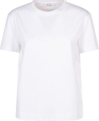 Max Mara White Embroidered Logo T-Shirt