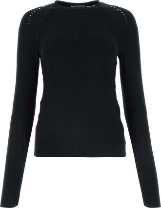 Prada Black Tech Fabric T Shirt