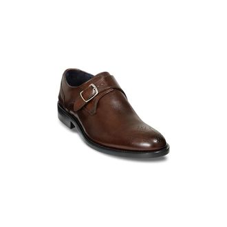 Paul Fredrick Henry Monk Strap in Dark Brown at Nordstrom, Size 11.5