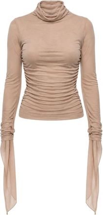 Dolce & Gabbana Camisetas de manga larga - Tops - Mujer - Beige - M