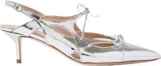 Scarosso Blazing Slingback Pumps - Dames - Muiltjes - Grijs - 39 EU - Leer - Schoenen