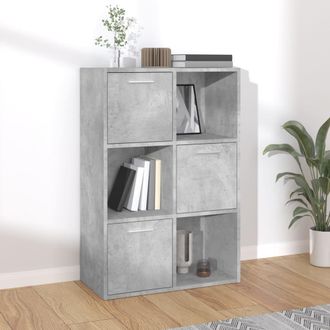 vidaXL Armadietto Grigio Cemento 60x29,5x90 Cm In Legno Multistrato - Vidaxl