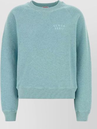 Kenzo cotton sweatshirt crew neck raglan sleeves