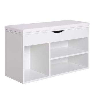 HOMCOM Shoe Cabinet - 47H cm-White - Home Living | TJ Hughes White
