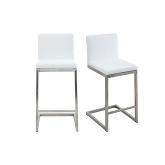 Miliboo Taburete De Bar Dise&ntilde;o Contempor&aacute;neo Con Pies De Aluminio (lote De 2) Stellar