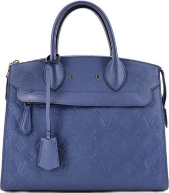 Louis Vuitton Pont Neuf Handbag Monogram Empreinte Leather MM satchel - Blauw